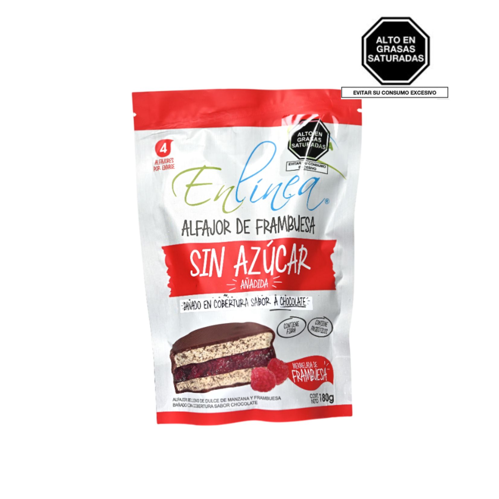 alfajor frambuesa sin azucar