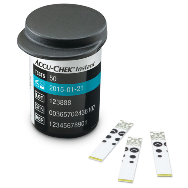 Tira reactiva glucosa accuchek instant