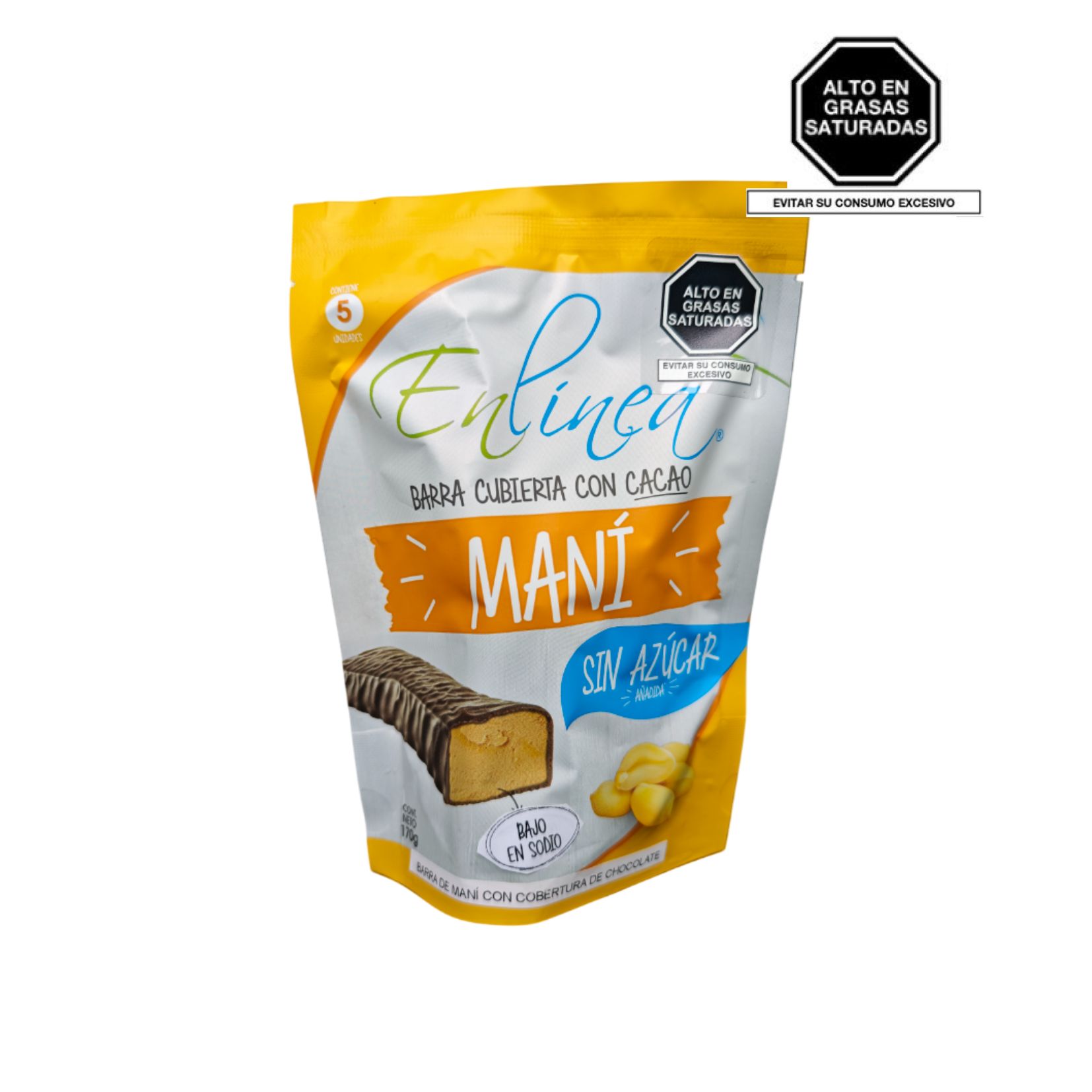 barra mani chocolate sin azucar