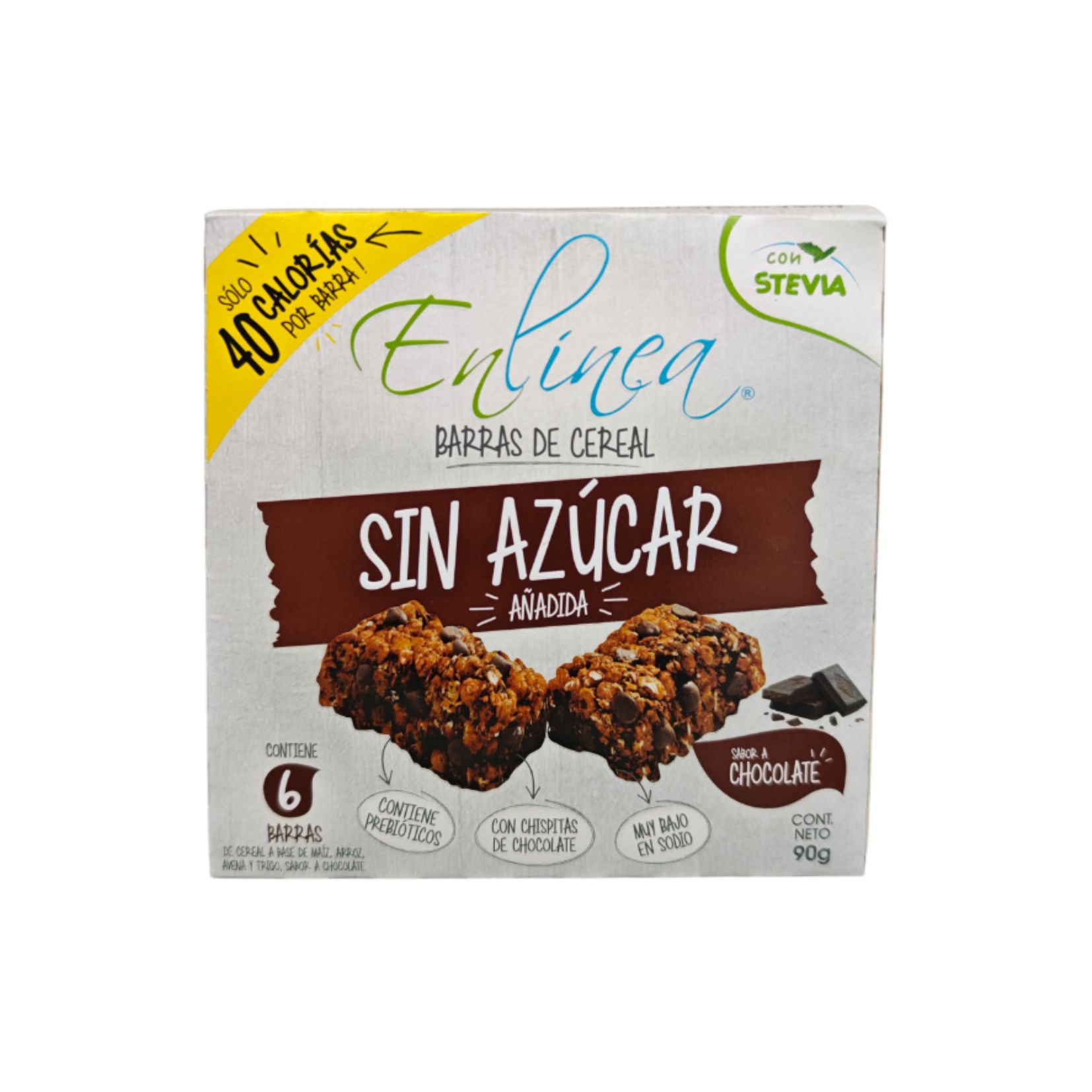 barra cereal chocolate sin azucar