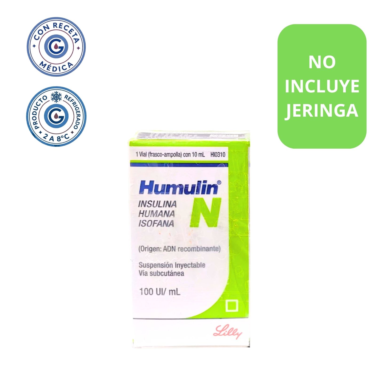 insulina humulin n vial frasco