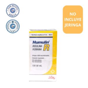insulina humulin R vial frasco
