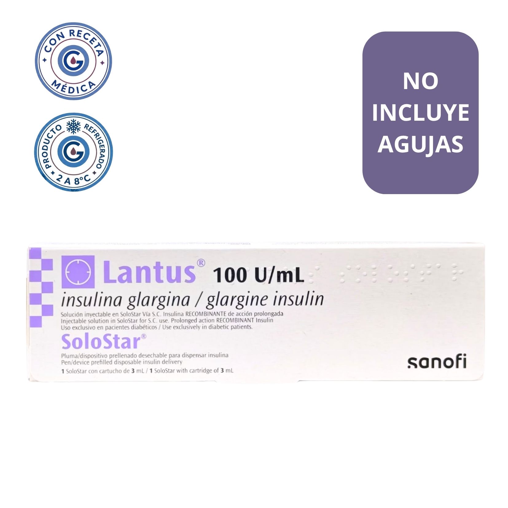 insulina lantus lapicero