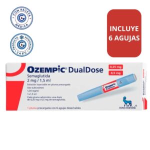 ozempic rojo dualdose 0.25 0.5 lapicero