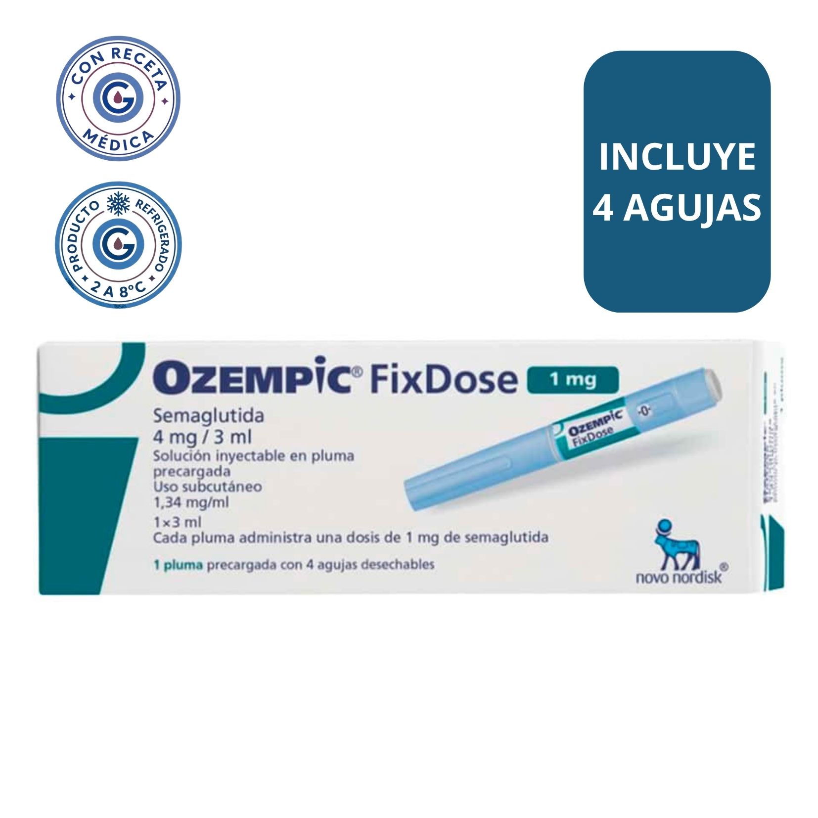 ozempic verde fixdose 1 lapicero