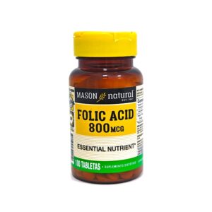 Ácido Fólico 800 mcg Mason Natural glucofarma