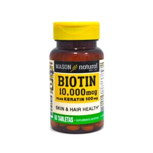 Biotina 10000 mcg Mason Natural glucofarma