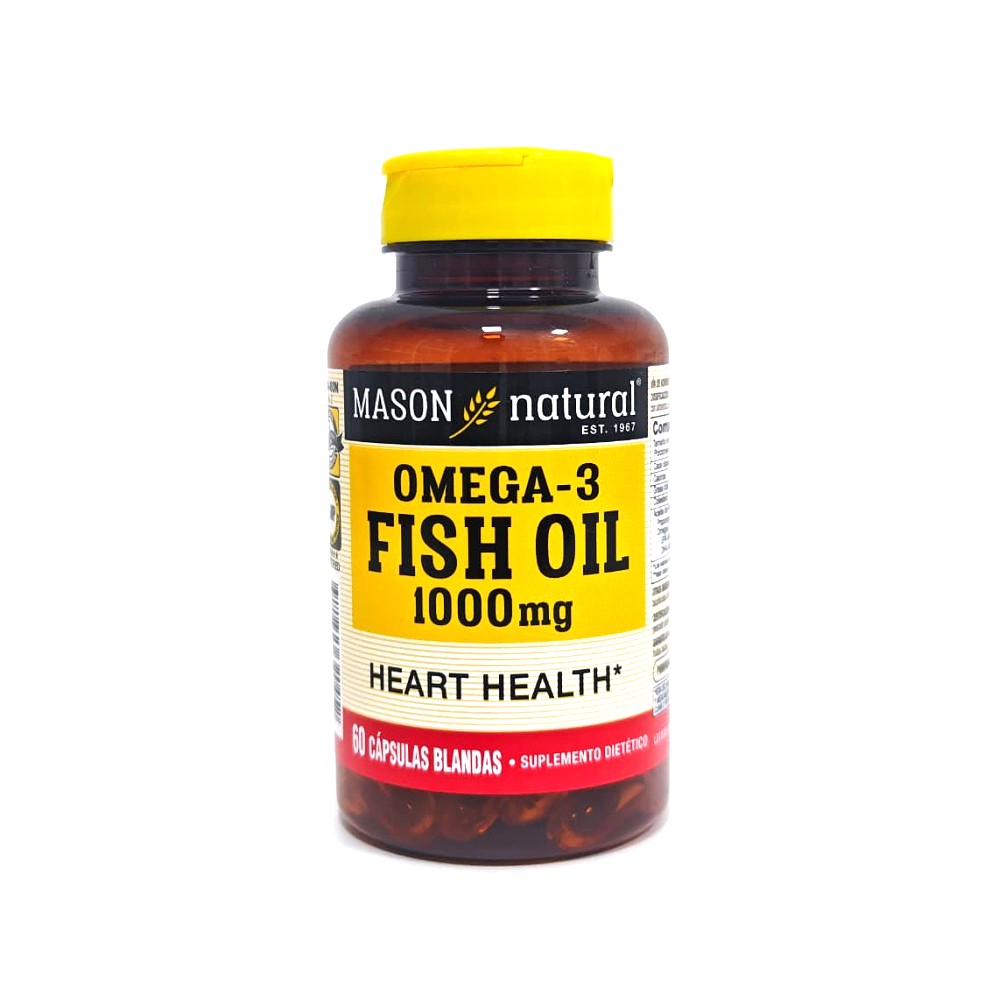 Omega 3 Fish Oil Mason Natural glucofarma